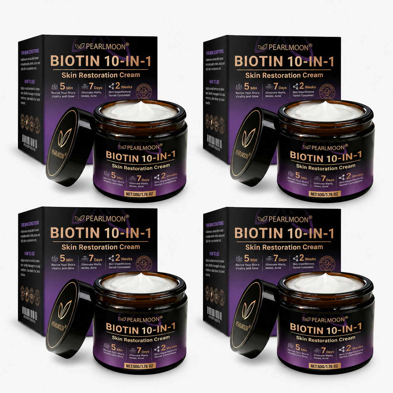 🐝𝐏𝑬𝗔𝙍𝙇𝐌𝑶𝗢𝙉® Biotin 10-in-1 Skin Restoration Cream - Last Day Promotion: 75% OFF