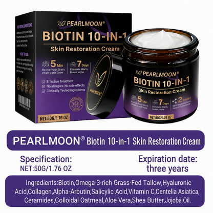 🐝𝐏𝑬𝗔𝙍𝙇𝐌𝑶𝗢𝙉® Biotin 10-in-1 Skin Restoration Cream - Last Day Promotion: 75% OFF